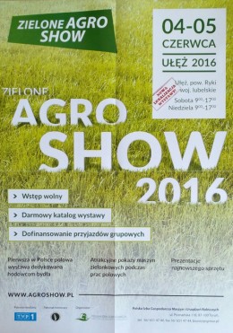 Zaproszenie na AGRO SHOW 2016